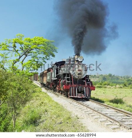 tourist train Valle de Los Ingenios, Sancti Spiritus Province, Cuba
