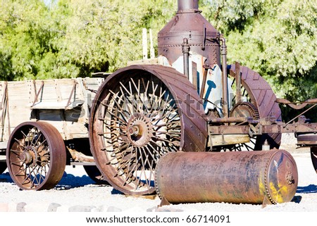 steam machine, Furnace Creek, Death Valley National Park, California, USA
