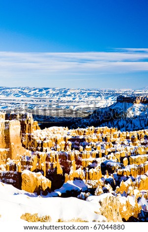 Bryce Canyon National Park in winter, Utah, USA