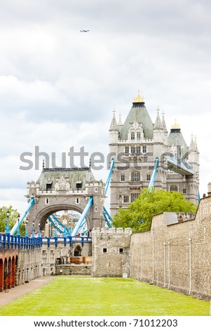Tower of London and Tower Bridge, London, Great Britain