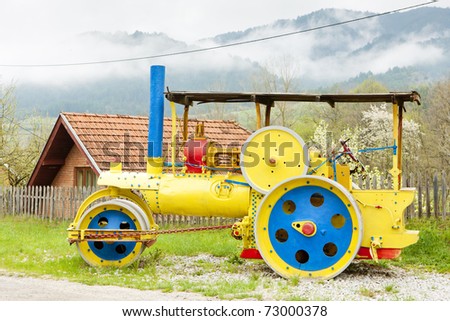 steam roller, Mokra Gora, Serbia