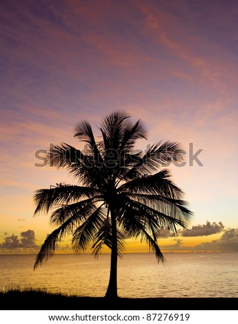 sunset over Caribbean Sea, Barbados