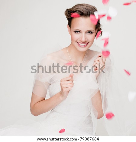 Happy beautiful bride
