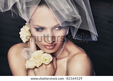Portrait of beautiful bride