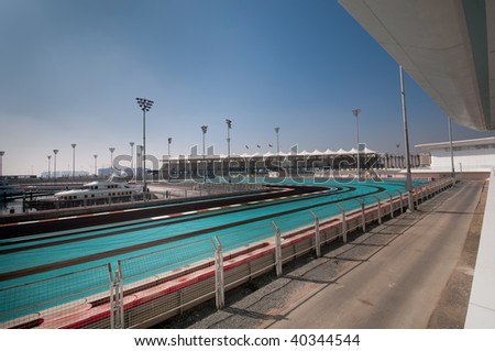 Formula   Dhabi on Formula One Grand Prix Race Track In Abu Dhabi Stock Photo 40344544