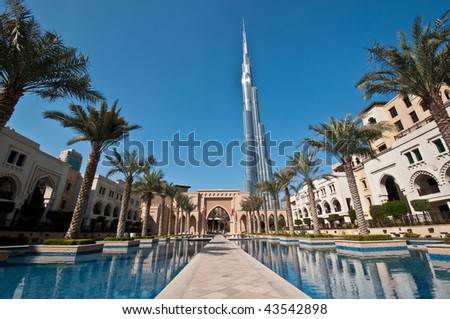 DUBAI - DEC 4: Construction is now complete on the Burj Dubai and it\'s planned launch date is January 4, 2010.