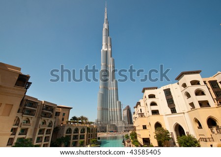 DUBAI - DEC 4: Construction is now complete on the Burj Dubai and it\'s planned launch date is January 4, 2010.