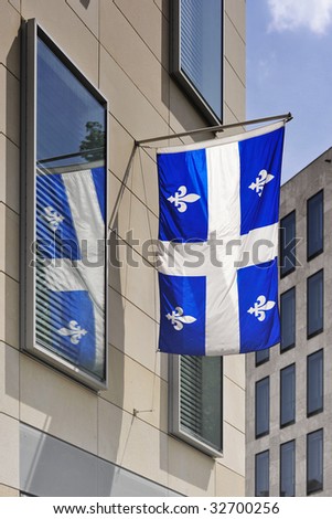 stock photo : Quebec flag