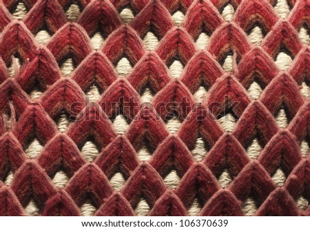 Victorian Berlin Wool Work - a style of needlepoint traditionally executed with wool yarn on canvas in colors and hues to produce a three-dimensional look by careful shading