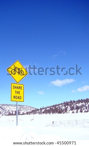 Share the Road Bike Sign