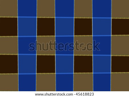 Blue, Brown and Beige Squares