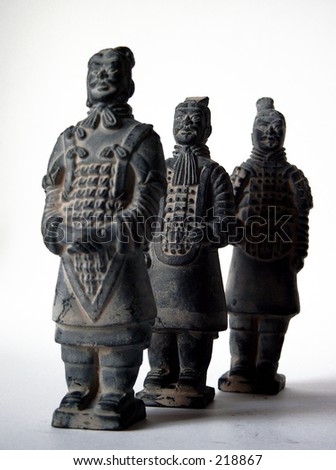 Three chinese warriors