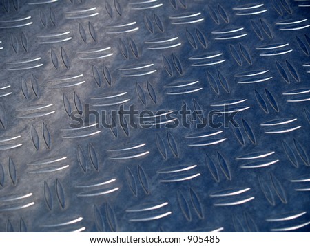 Metallic surface in blue