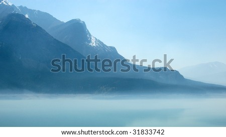 abraham lake saskatchewan river canadian rocky mountains