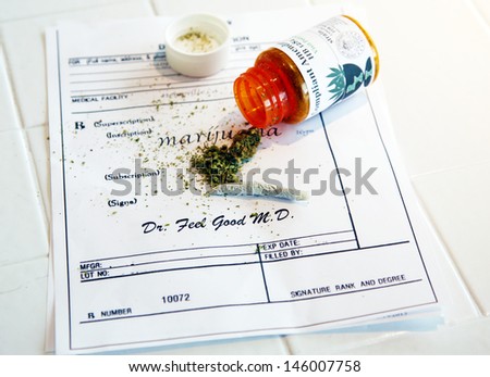 Medical Marijuana prescription with a \