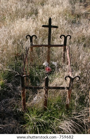 Old graveyard in new mexico