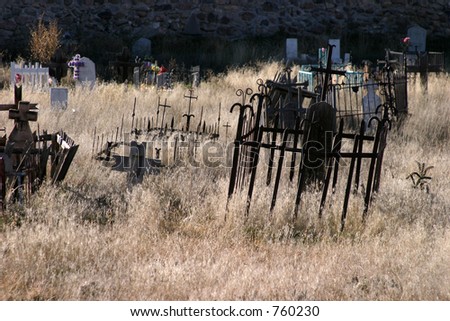 Old graveyard in New Mexico