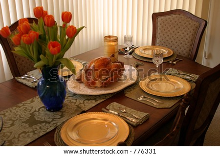 Thanksgiving Holiday Dinner Table (could also be Christmas, or any holiday you like)