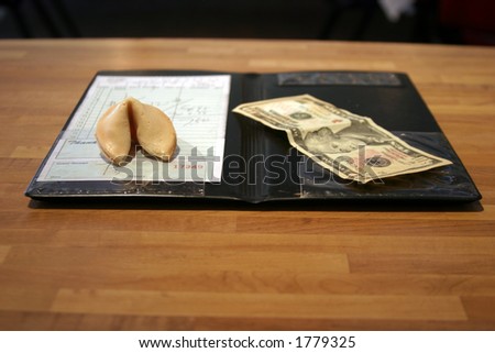 paying bill at a chineese restaurant