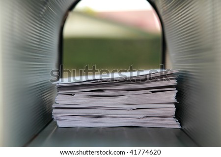 mail box filled with letters to santa claus