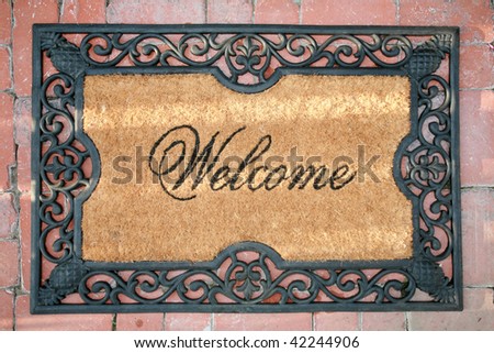 a welcome mat
