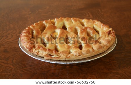 Hot fresh baked apple pie, just like \