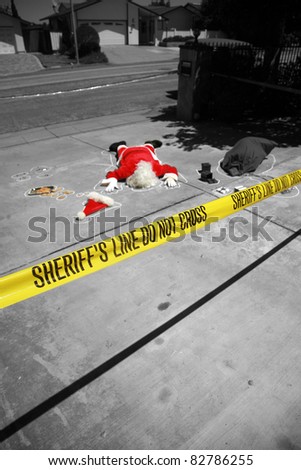 OH MY GOD! Someone SHOT SANTA CLAUS in a Drive By Shooting!  Santa Claus falls victim to violence and is killed. Sheriff and CSI are investigating who could have done such a dastardly dead.