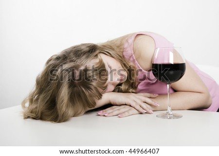 fallen wine glass