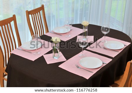 Table for four person