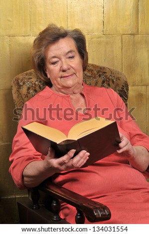 Senior woman with Bible