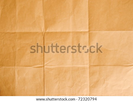 Crinkled brown paper