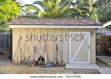 Garden Tools and a Home Tool Shed