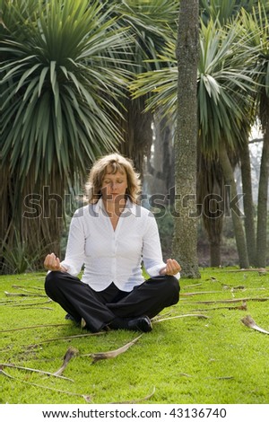 Meditating Outside