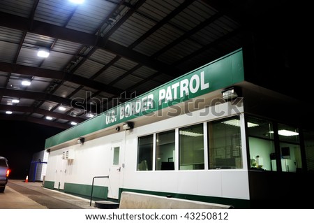 Image of a US border patrol building