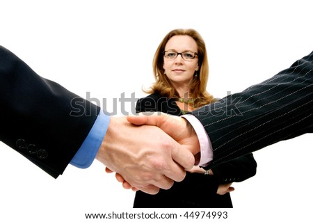 guys shaking hands
