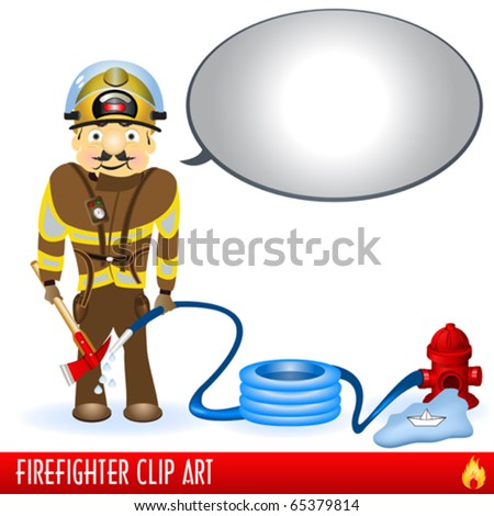 Firefighter illustration