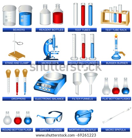 Vector Laboratory Tool Icons - 69261223 : Shutterstock