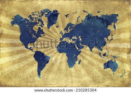 world map grunge background