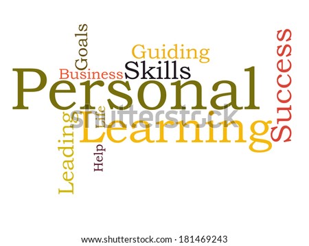 Personal learning word cloud