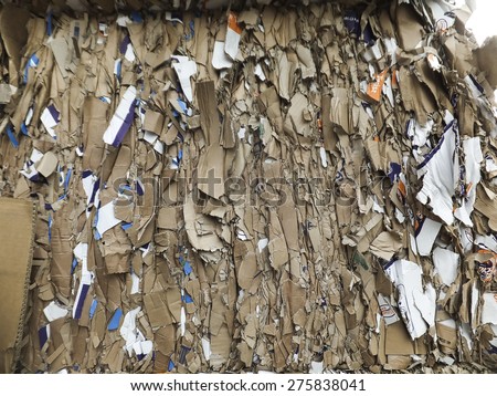 Heap of waste paper as a background