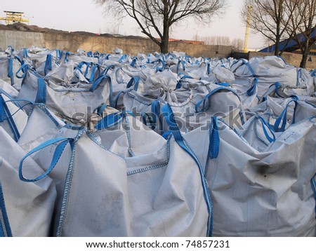storage of waste and material in big bags