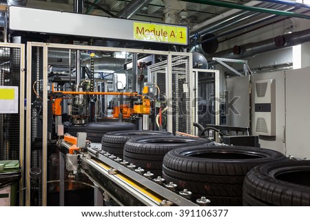 tyre production machine conveyor