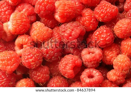 Berries of a raspberry, for backgrounds or textures
