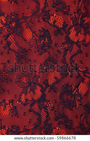 black red lace