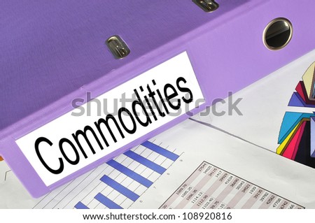 Commodities folder on a market report