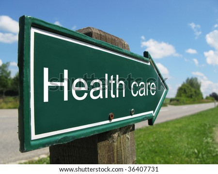 Health Care road sign