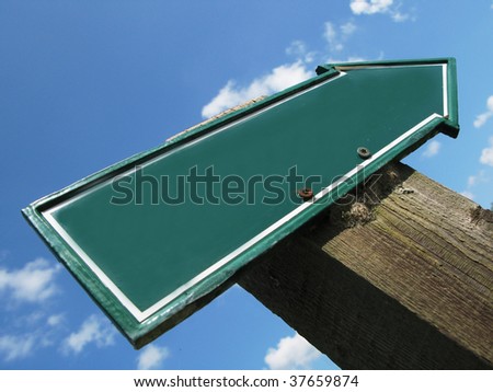 Empty road sign