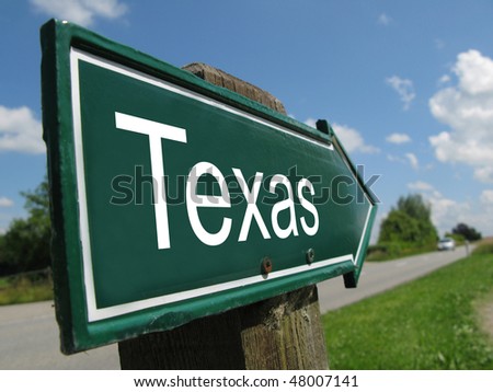 TEXAS road sign