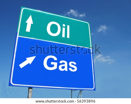 Gas Road Sign