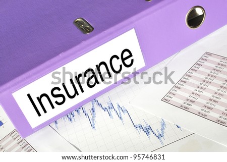 Insurance folder on a market report